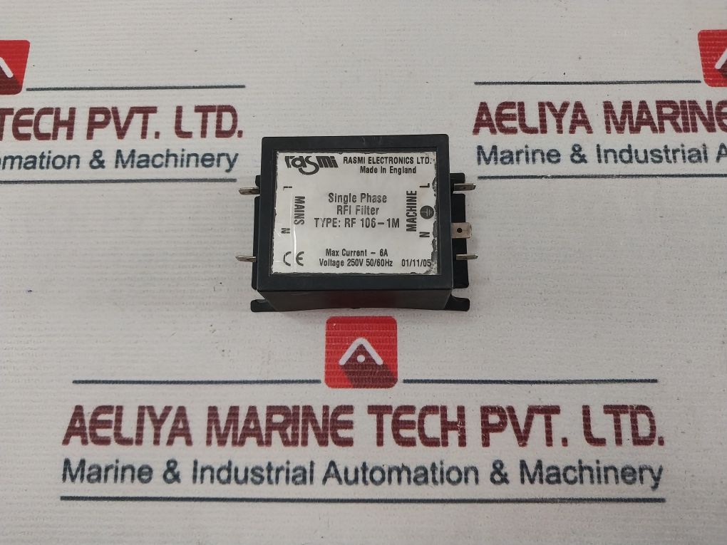 Rasmi Electronics Rf 106-1M Single Phase Rfi Filter