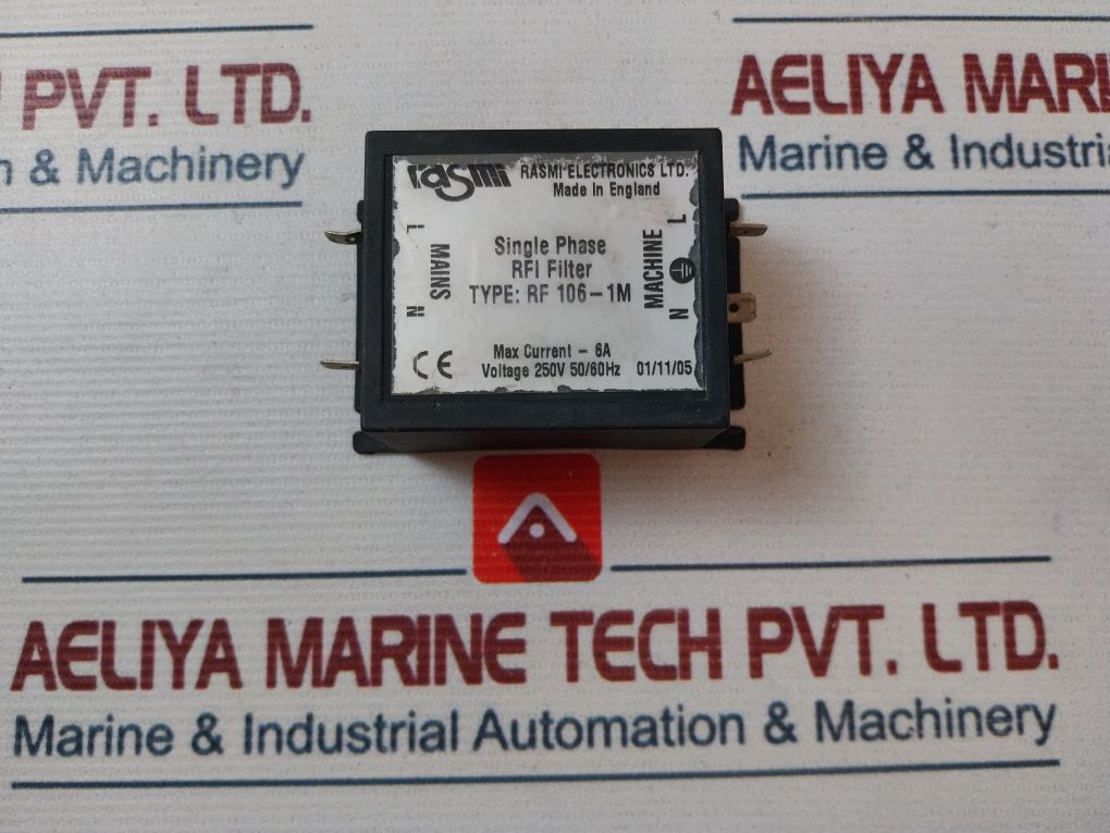 Rasmi Rf 106-1M Single Phase Rfi Filter 250V 50/60Hz
