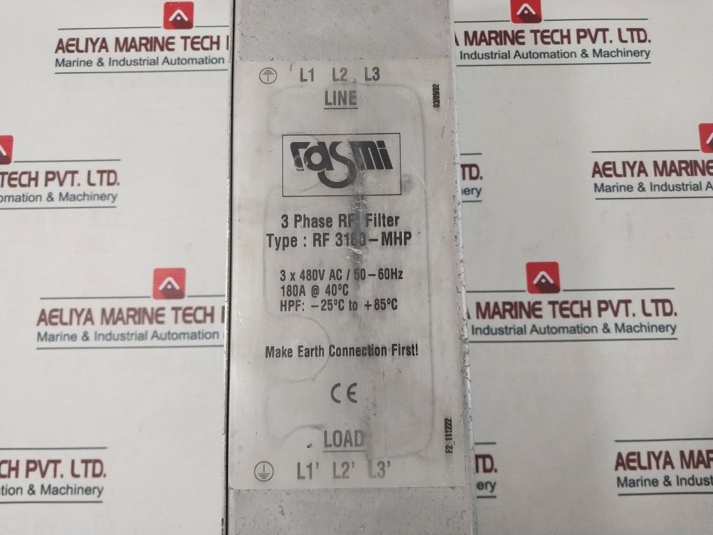 Rasmi Rf 3180-mhp Three Phase Rfi Filter