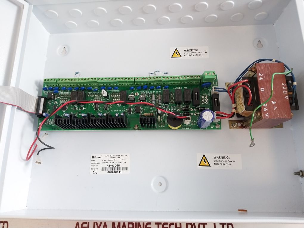 Ravel Electronics Re-120Gr Fire Alarm Control Panel 100W
