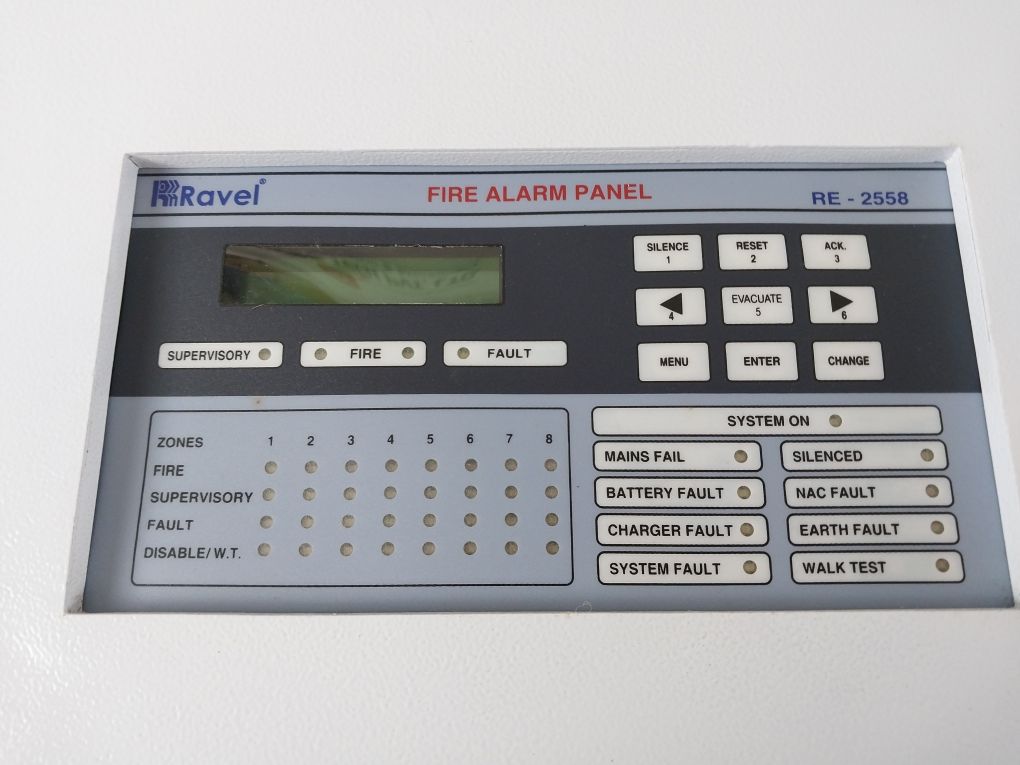 Ravel Electronics Re-2558 Fire Alarm Panel