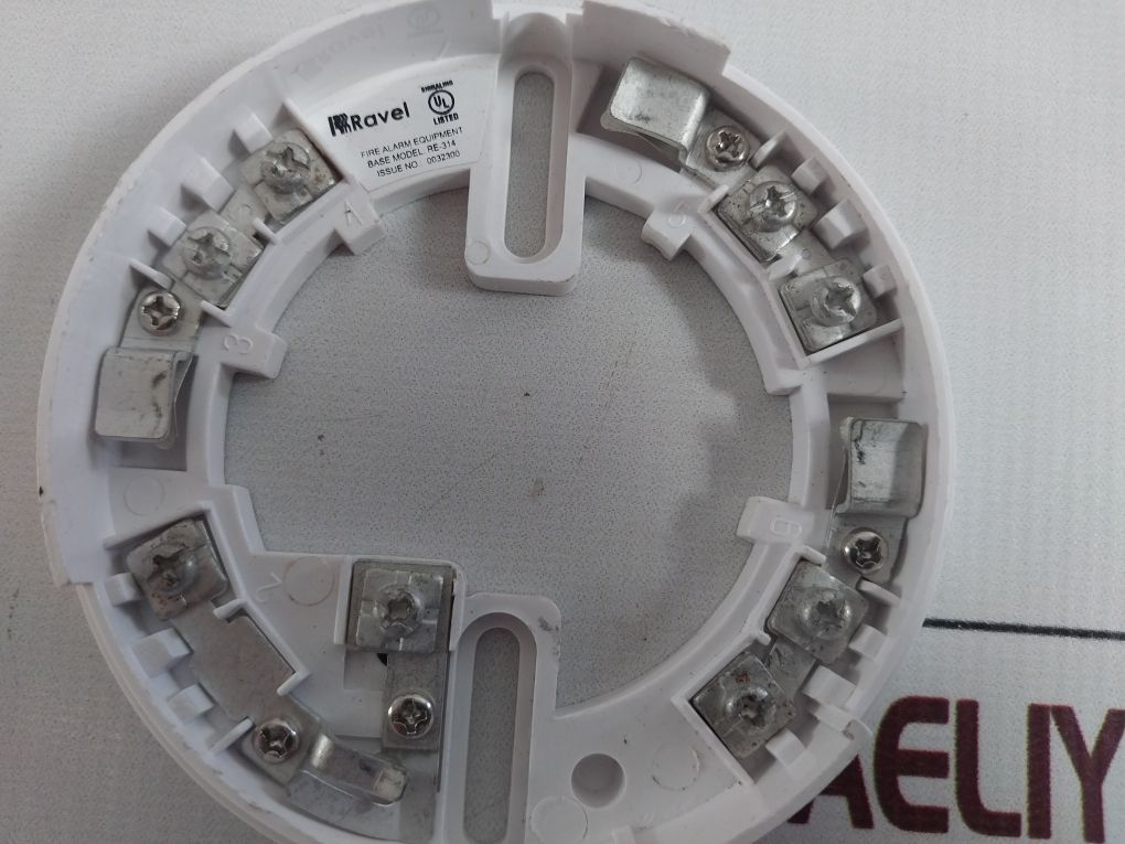 Lot Of 8X Ravel Re-314 Fire Alarm Equipment Smoke Detector Base