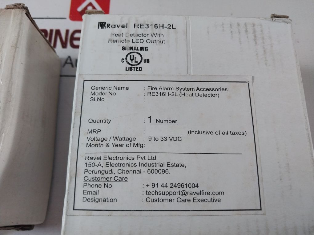 Ravel Re316H-2L Heat Detector