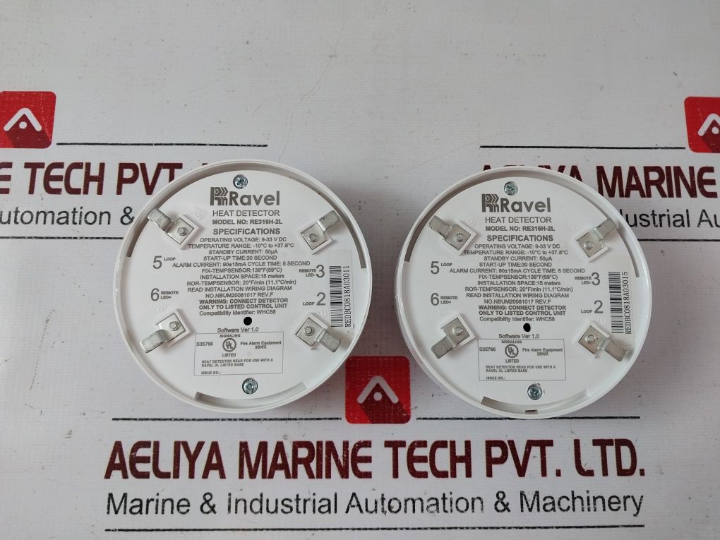 Ravel Re316H-2L Heat Detector Rev.F
