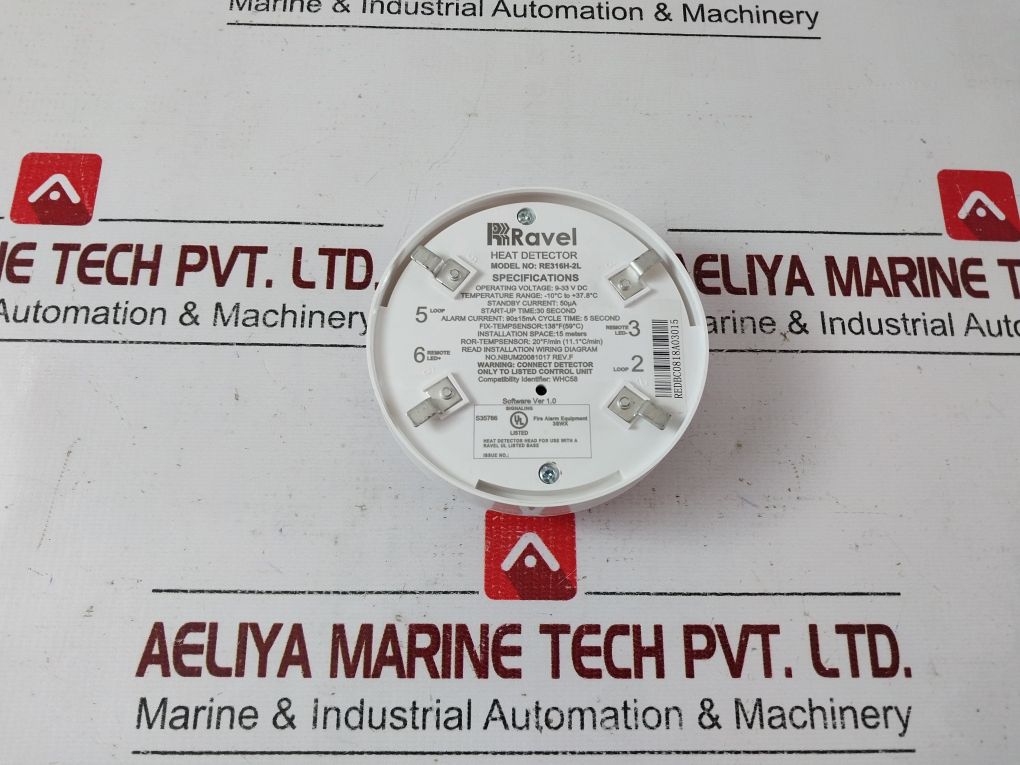 Ravel Re316H-2L Heat Detector Rev.F