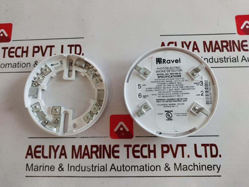 Ravel Re316S-2L Photoelectric Smoke Detector Rev.F