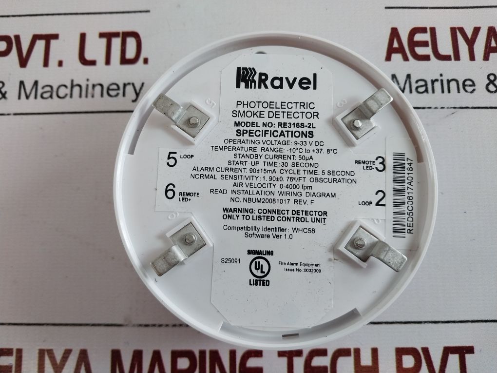 Ravel Re316S-2L Photoelectric Smoke Detector Software Ver: 1.0