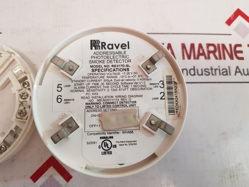 Ravel Re317D-sl Addressable Photoelectric Smoke Detector
