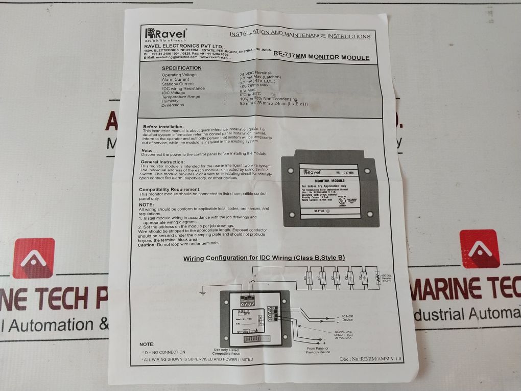 Ravel Re–717Mm Monitor Module – Aeliya Marine Tech