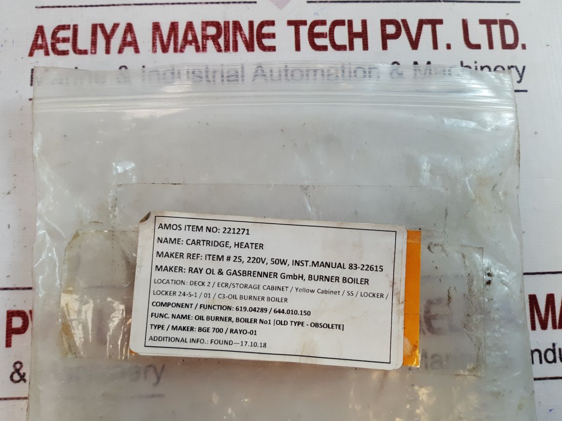 Ray Ol & Gasbrenner Bge700 Cartridge Heater
