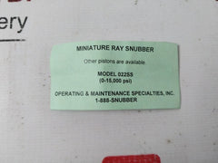 Miniature Ray Snubber 022Ss