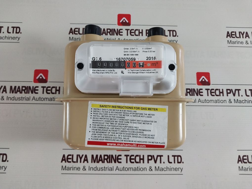 Raychem G1.6 16707059 2016 Gas Flow Meter