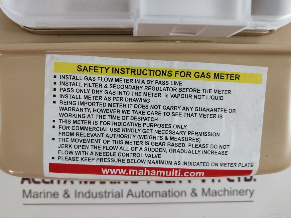 Raychem G1.6 16707059 2016 Gas Flow Meter