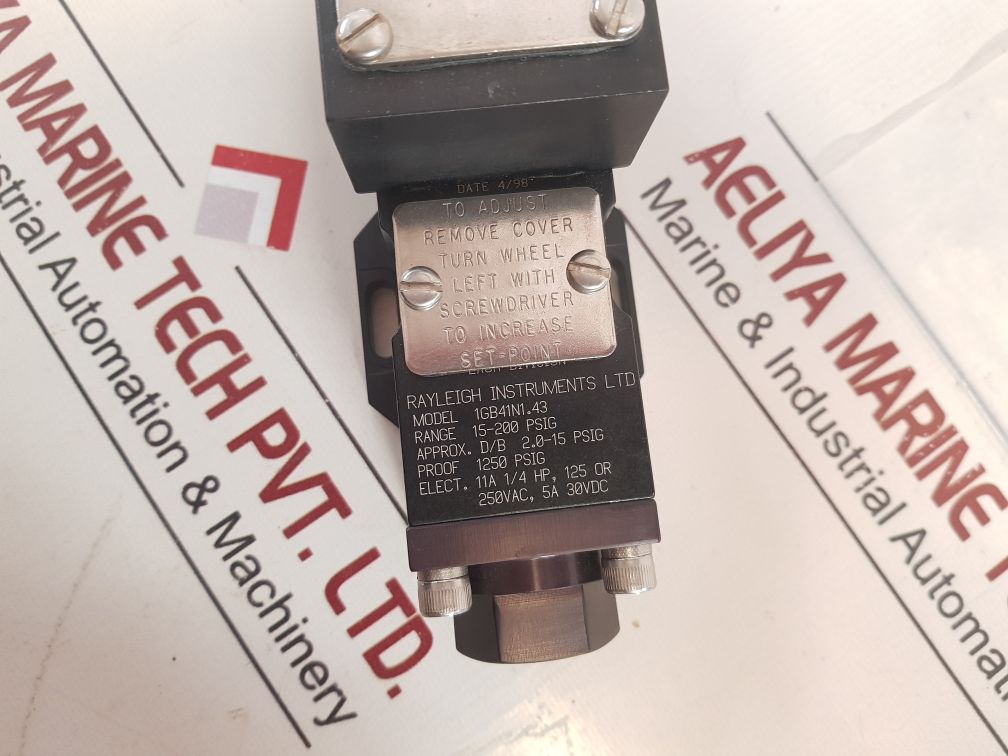 Rayleigh Instruments 1Gb41N1.43 Pressure Switch