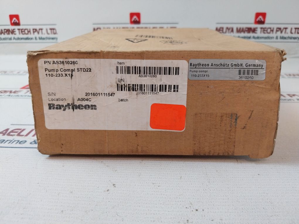 Raytheon As3610260 Pump Compl Std22