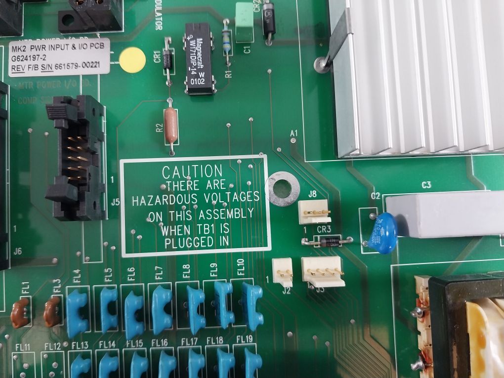 Raytheon G624198-1 Rev-d Mtr Power I/O Board G624197-2Et