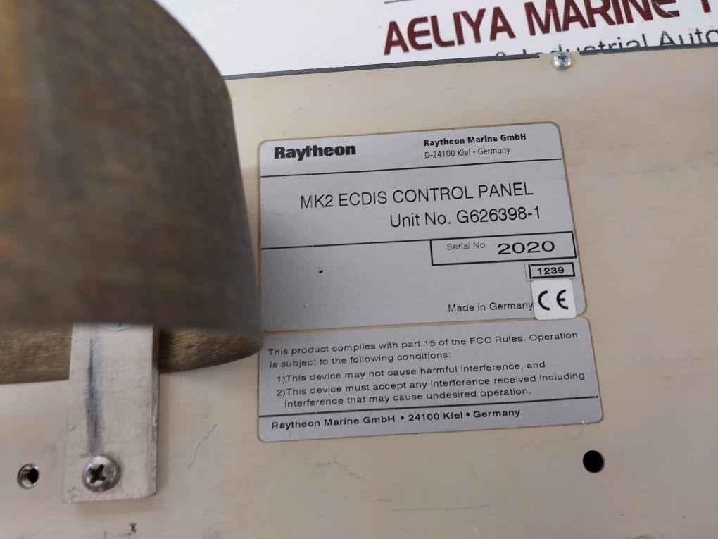 Raytheon Mk2 Ecdis Control Panel G626398-1