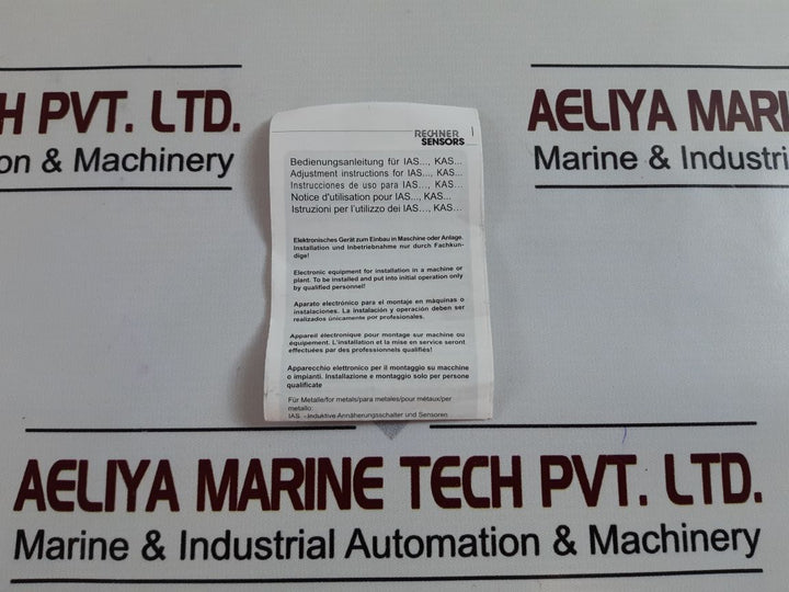Rechner Ias-10-a22-s Inductive Sensor
