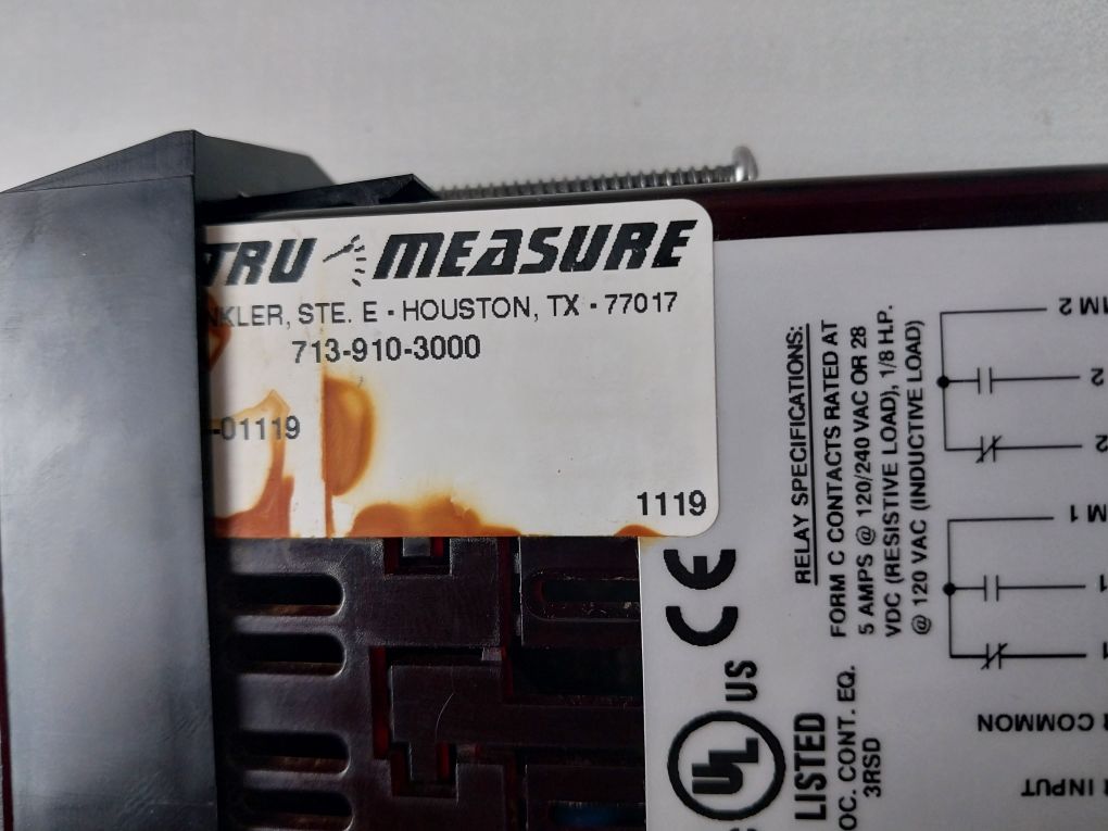 Red Lion Im-01119 Panel Meter 50 To 250 Vac~