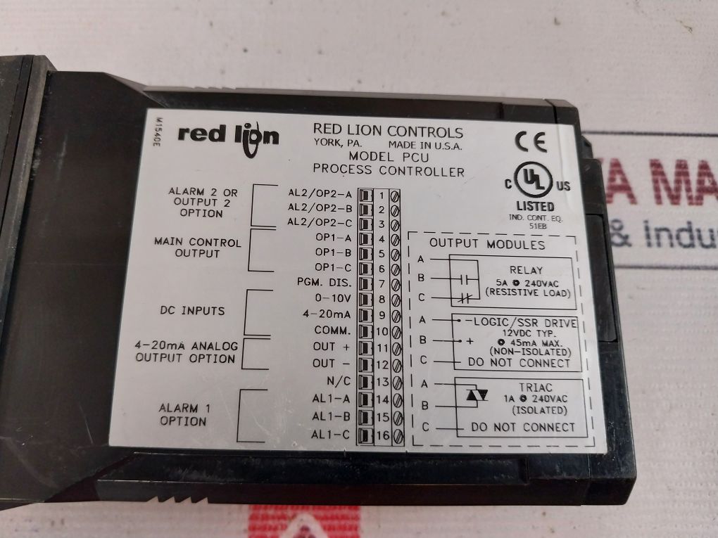 Red Lion Pcu Process Controller