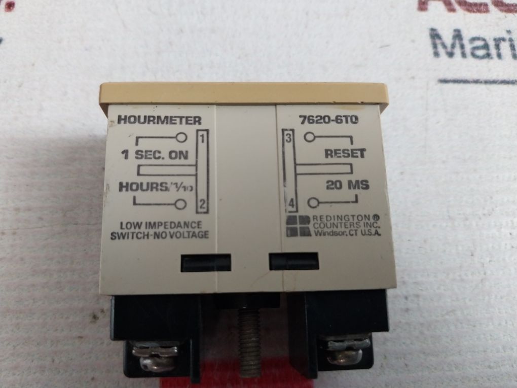 Redington Counters 7620-6T0 Hourmeter