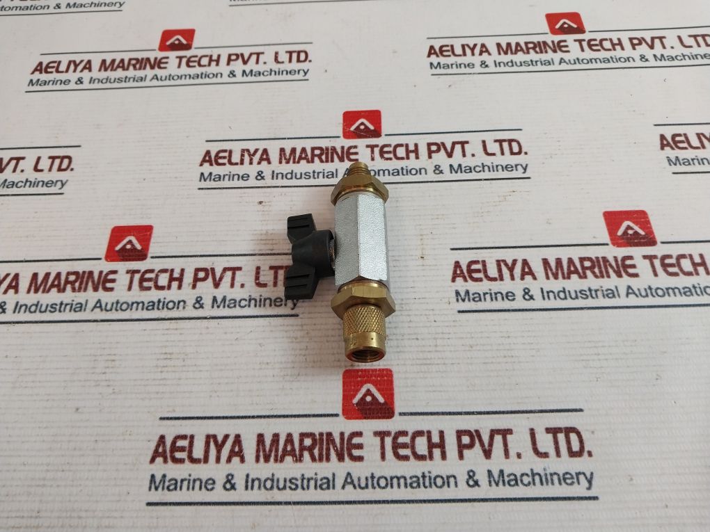 Refco 9884185 Hose Connector With Ball Valve 1/4 Sae Yellow