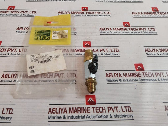 Refco 9884189 Hose Connector With Ball Valve 3/8 Sae Yellow