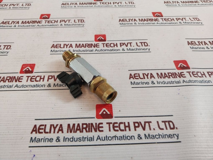 Refco 9884189 Hose Connector With Ball Valve 3/8 Sae Yellow