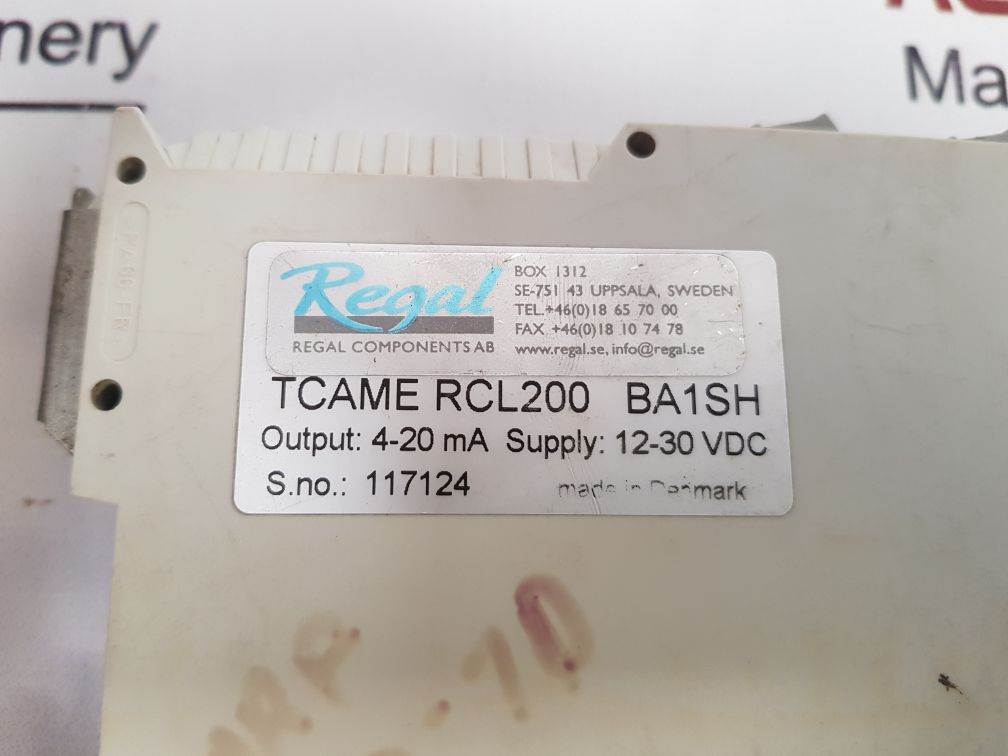 Regal Rcl41-0200 Inductive Linear Sensor