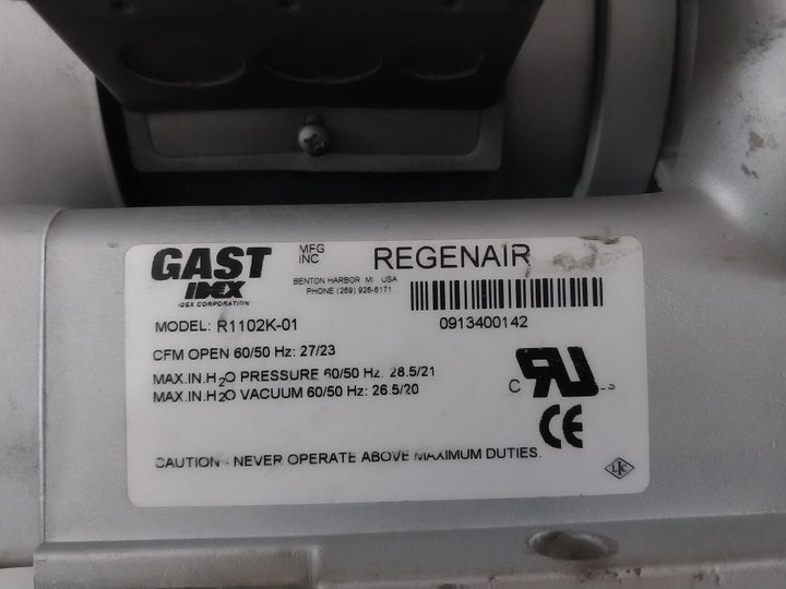 Regenair A37A001 [J111Kx] Ac Induction Motor