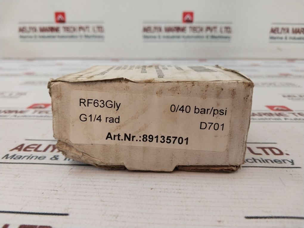 Reintjes En 837-1 Pressure Gauge 0-580 Psi 0-40 Bar