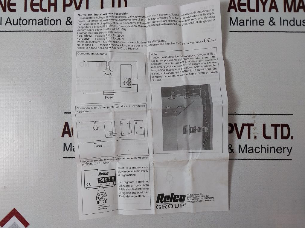 Relco Rt34Dma Dimmer Rm2309