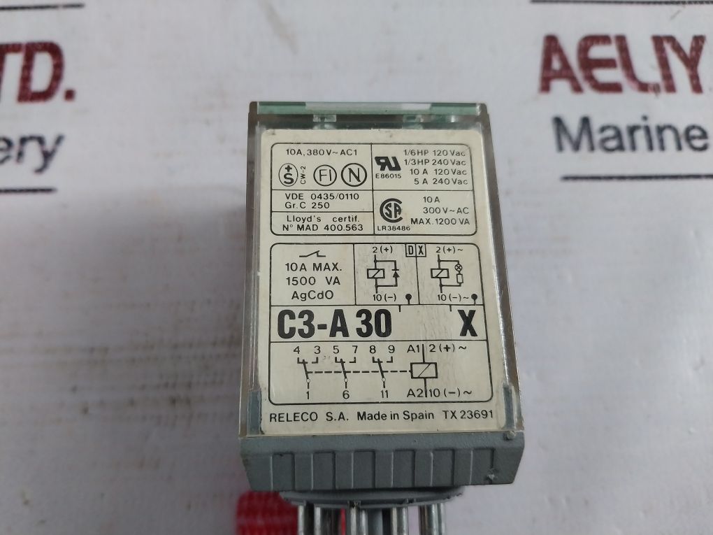 Releco C3-a30 X Auxiliary Relay 24Vac 50/60Hz