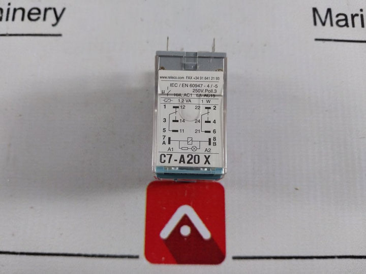 Lot Of 2X Releco C7-a20 X Ice Cube Plus Relay