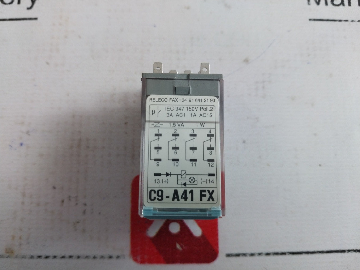 Releco C9-a41 Fx Relay Coil Series Qr-c Dc24V---
