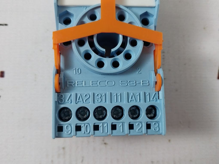 Lot Of 4X Releco S3-b Relay Socket Base