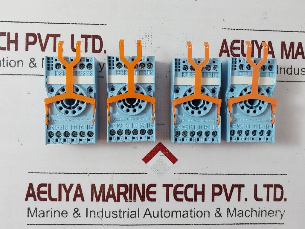 Lot Of 4X Releco S3-b Relay Socket Base