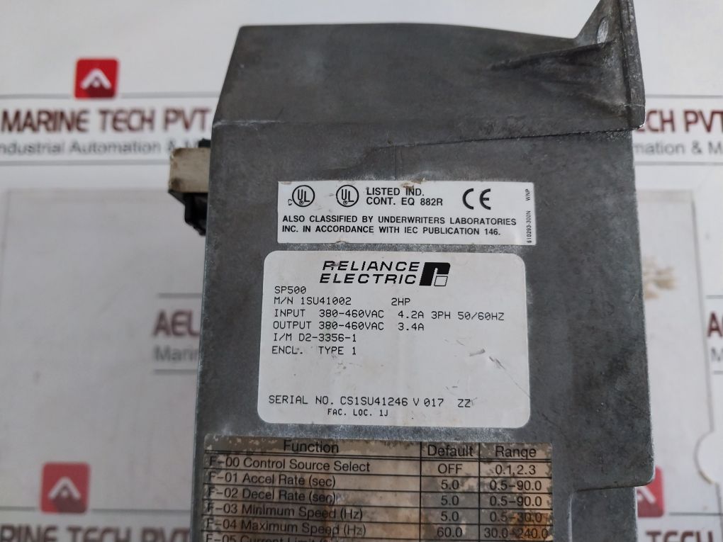 Reliance Electric 1Su41002 2Hp Ac Drive Sp500