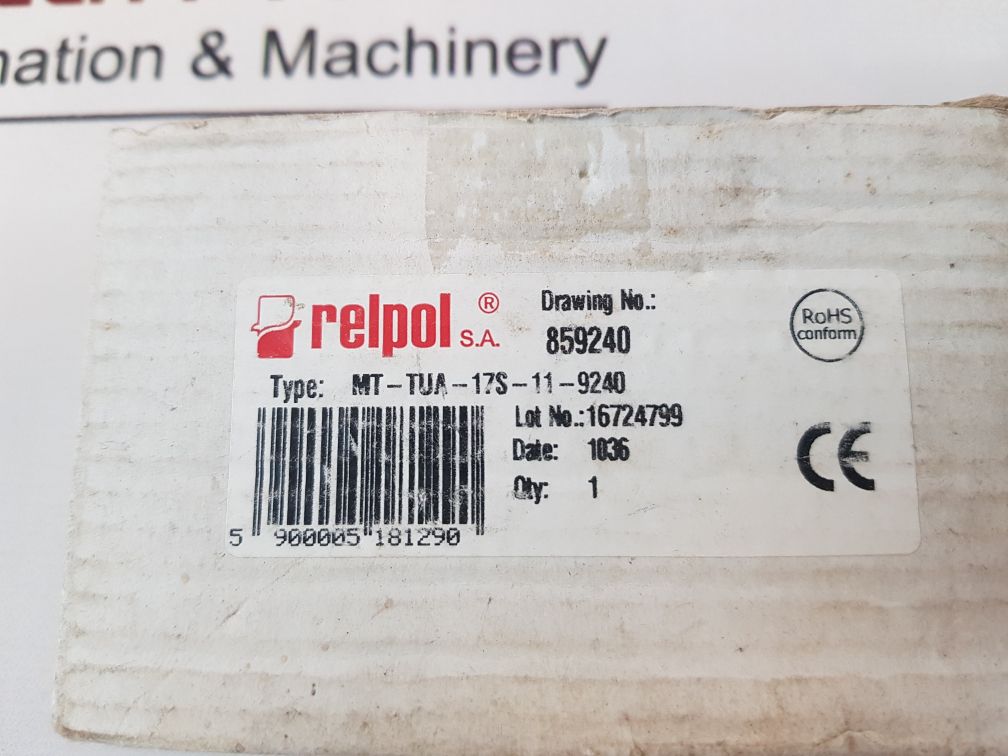 Relpol Mt-tua-17S-11-9240 Time Relay