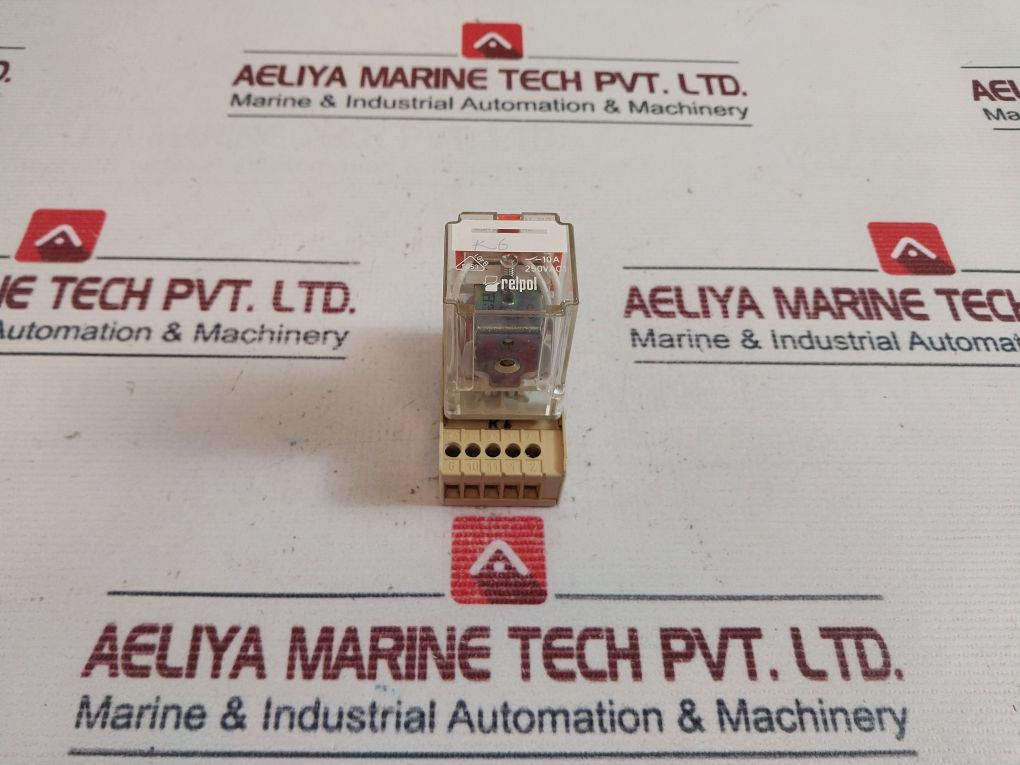 Relpol R15-wk Relay With Socket E105728 10A 120Vac