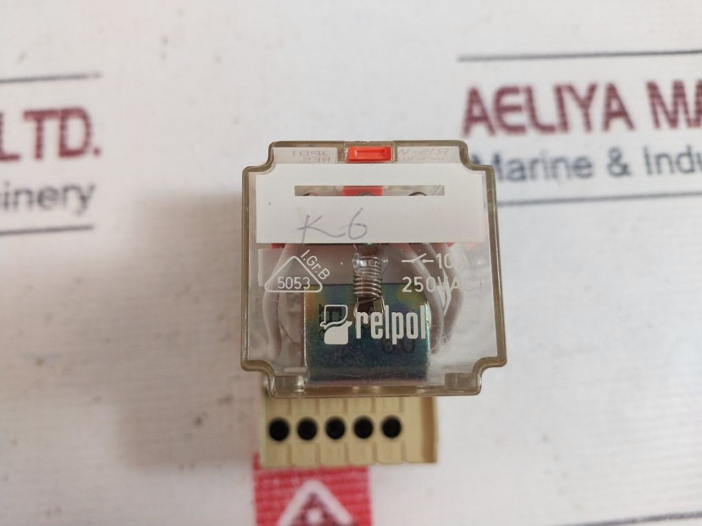 Relpol R15-wk Relay With Socket E105728 10A 120Vac