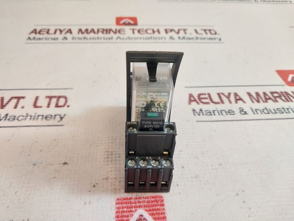 Relpol R4-2314-23-1024-wtl Relay With Base Gzt4