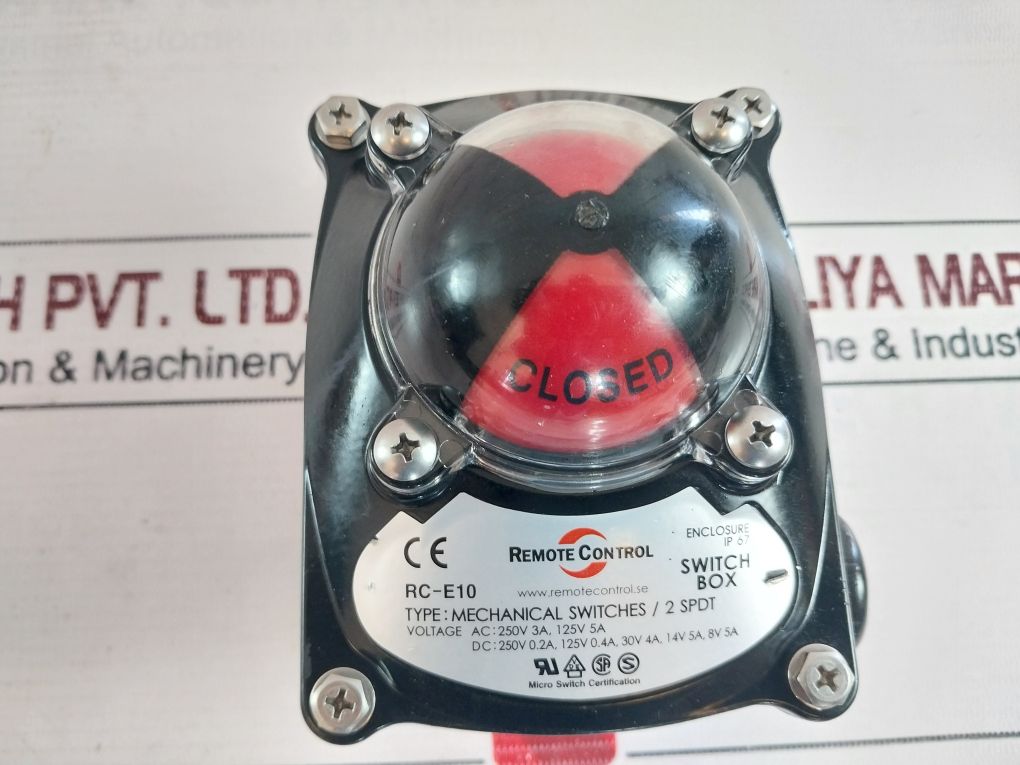 Remote Control Rc-e10 Mechanical Switches/2 Spdt Position Indicator