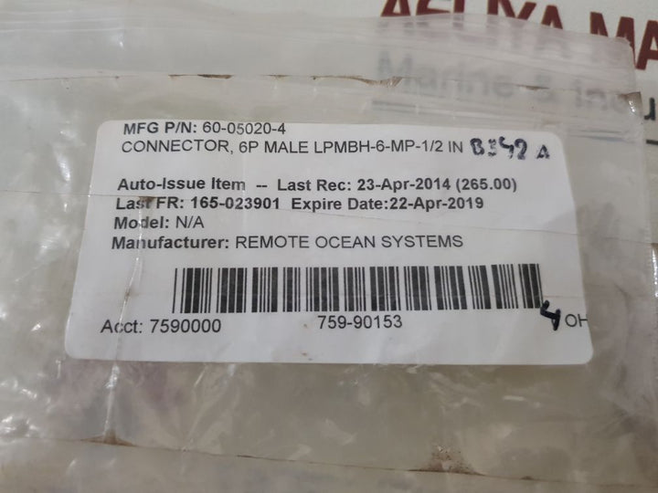 Remote Ocean Systems 60-05020-4 Connector