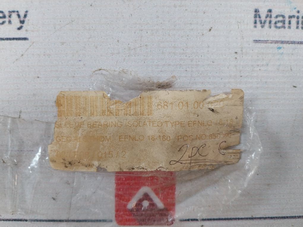 Renk Gec Alsthom 163576 Werk Hannover Sleeve Bearing Isolated Type Efnlq 18-180