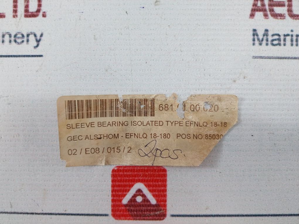 Renk Gec Alsthom 163576 Werk Hannover Sleeve Bearing Isolated Type Efnlq 18-180