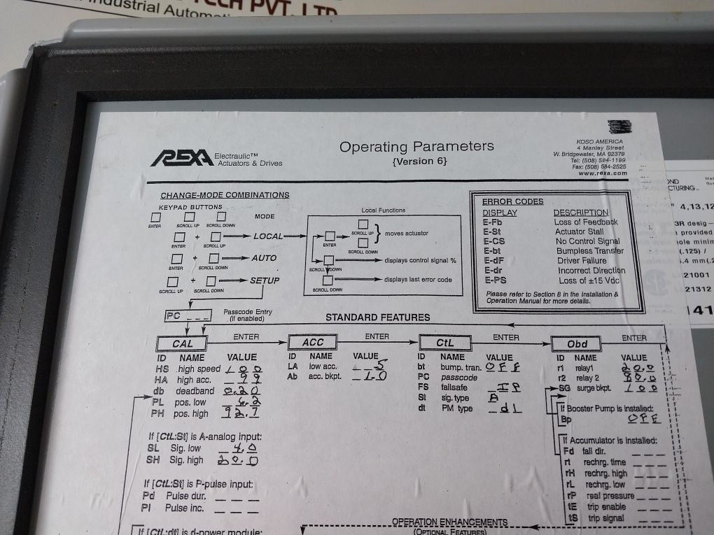 Rexa L4000-4-c-p-c2 Actuators And Drives