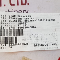 Rexnord 4.782.278 Starting Switch Set 4.786.850