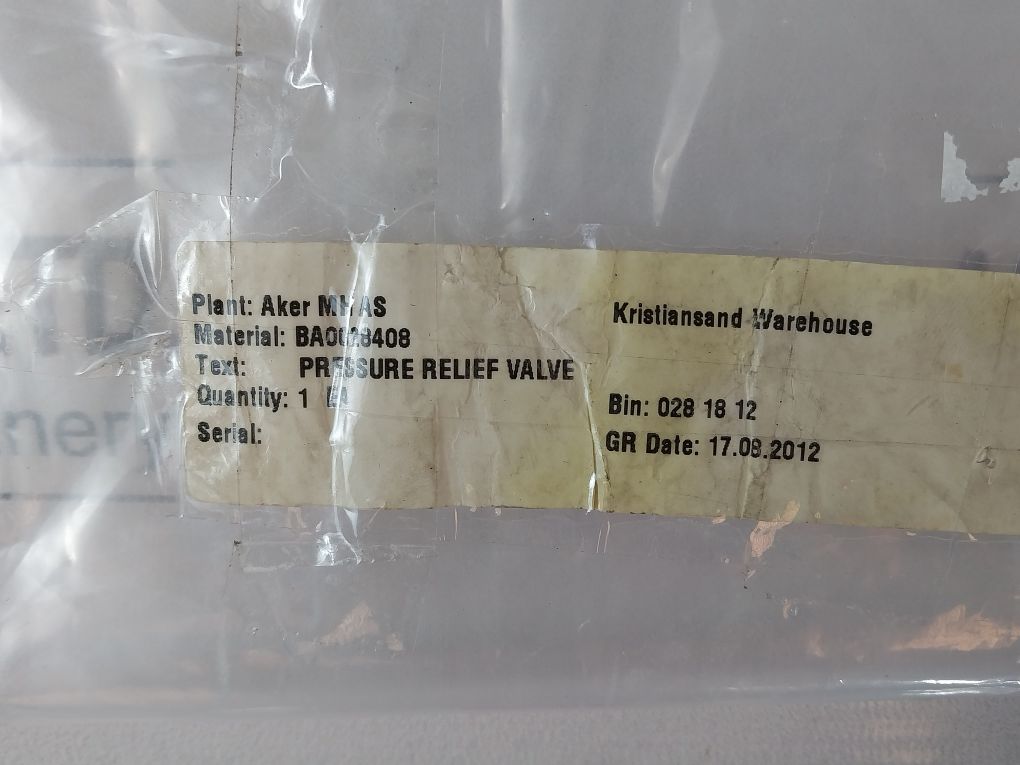 Rexroth 051202030320000 Oil Control Pressure Relief Valve 