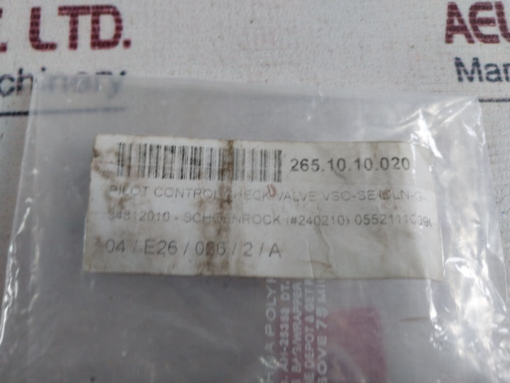 Rexroth 055211100901000 Pilot Control Check Valve